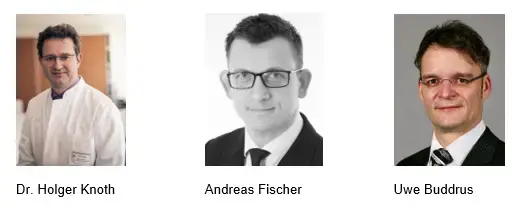 Webinar-Experten Dr. Holger Knoth, Andreas Fischer, Uwe Buddrus